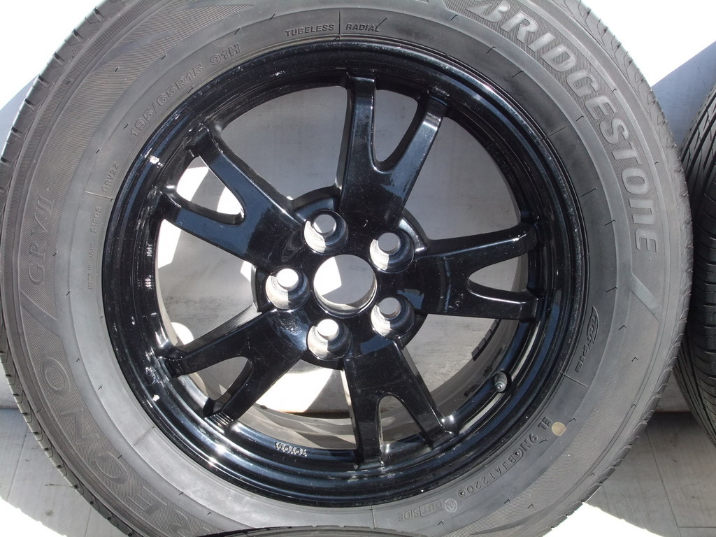 トヨタ純正ホイール 30系 プリウス 2020年製 65R15 4本 6J ウィッシュ