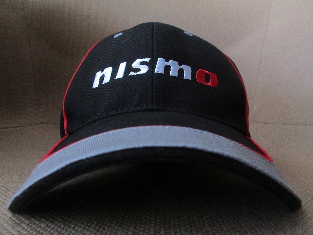 NISMO Logo embroidery cap black Nismo Nissan CAP NISSANbook@ mountain .. rice field genuine . pine rice field next raw racing SUPER GT race GT-R Skyline GTR