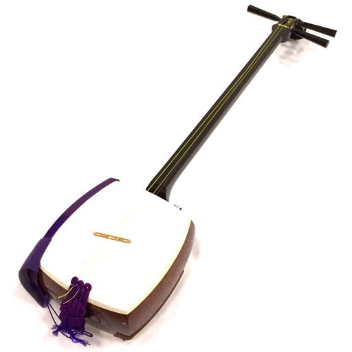 三味線子持ち綾杉太棹紅木ハードケース付楽器弦楽器伝統楽器和楽器 
