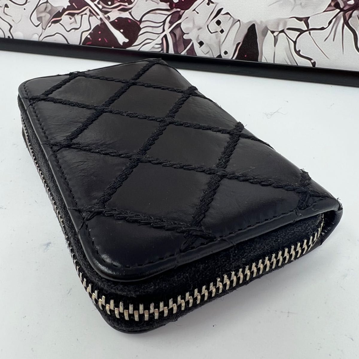 CHANEL シャネル ワイルドステッチ ラウンドジップ コインケース CHANEL シャネル ワイルドステッチ ラウンドジップ コインケース