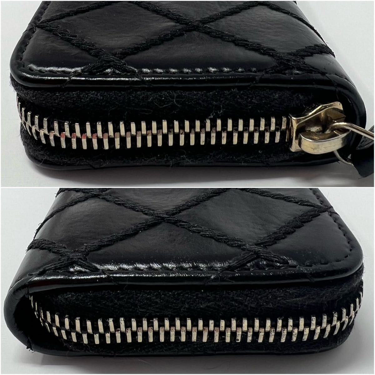 CHANEL シャネル ワイルドステッチ ラウンドジップ コインケース CHANEL シャネル ワイルドステッチ ラウンドジップ コインケース