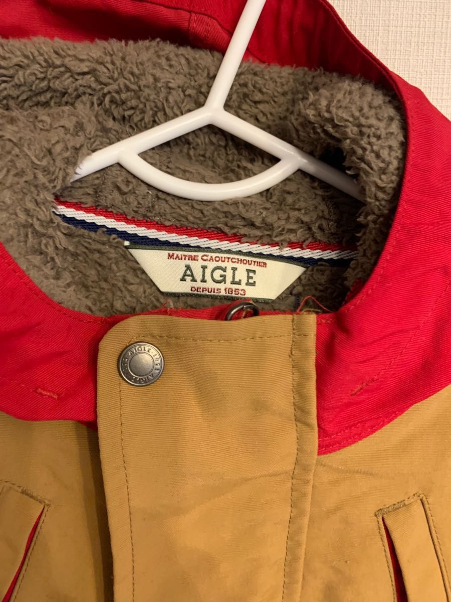 AIGLE エーグル　マウンテンジャケット　インナー　着脱　フリースベスト　110 3way