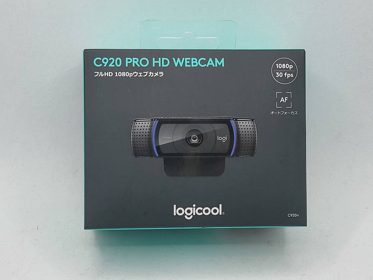 【ほぼ未使用】Logicool ロジクール C920n Webカメラ フルHD 1080P ストリーミング オートフォーカス ステレオ マイク  ウェブカメラ