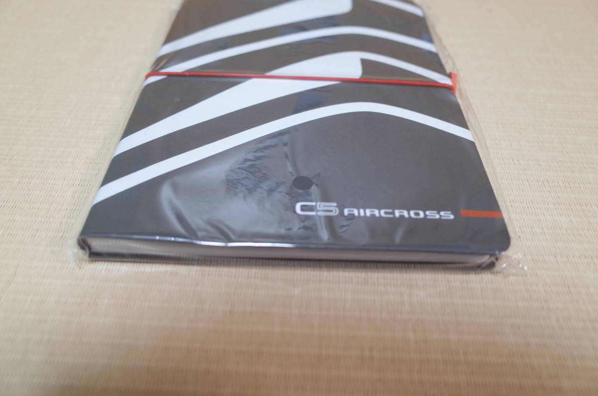  ultra rare rare valuable Citroen CITROEN C5 AIRCROSS C5e Across Special made soft leather style notebook A5 size gray new goods unopened goods 