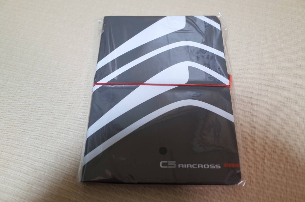  ultra rare rare valuable Citroen CITROEN C5 AIRCROSS C5e Across Special made soft leather style notebook A5 size gray new goods unopened goods 