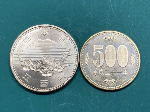 昭和６０年　筑波万博記念５００円硬貨　ミント出し未使用　NO.4361