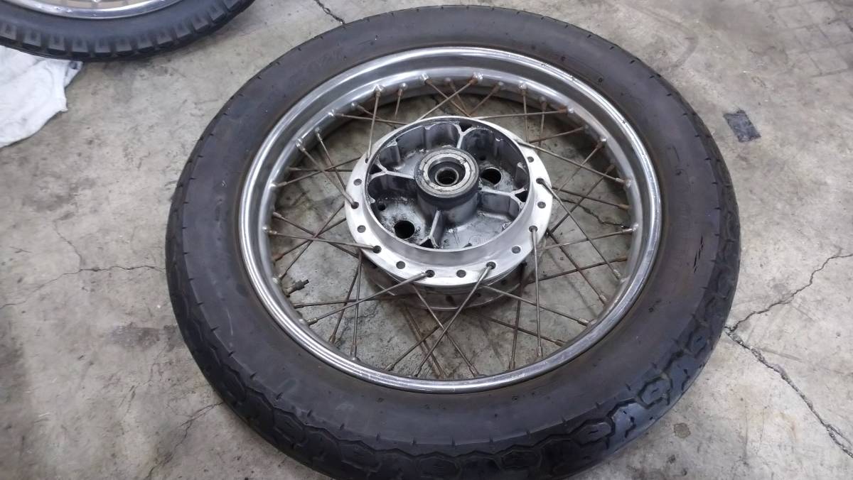 ホンダCB750four K0 丸リム DIDマーク ホイール前後セット パーツ
