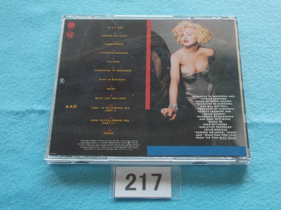 CD／Madonna／I'm Breathless／マドンナ／アイム・ブレスレス／ディック・トレイシー／Dick Tracy／管217_画像3