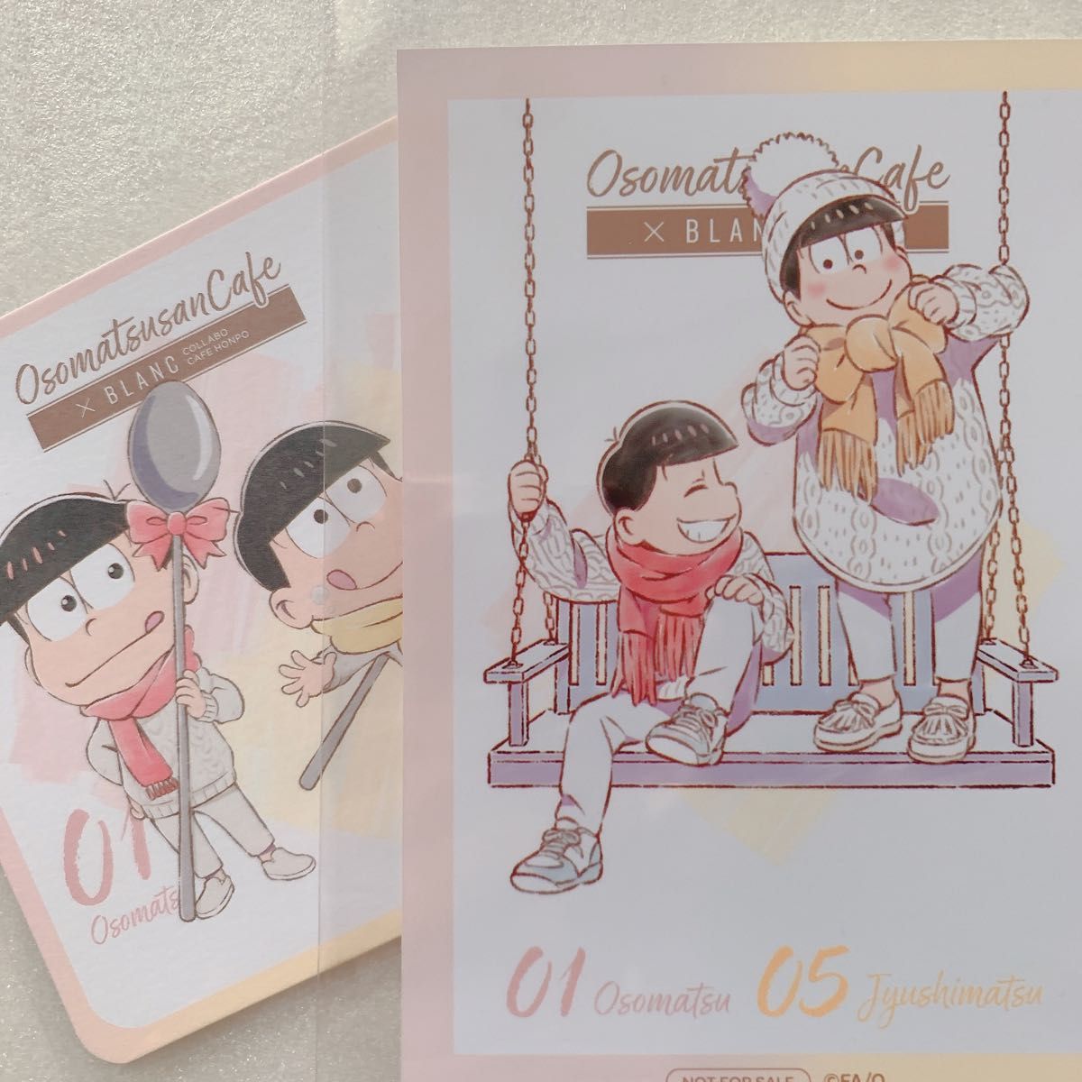 おそ松さん コラボカフェ本舗 BLANC 特典カード コースター おそ松さん コラボカフェ本舗 BLANC 特典カード コースター
