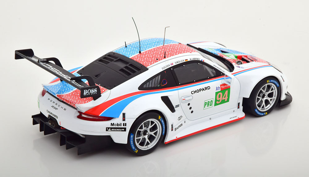 Ixo 1/18 Porsche 911 (991) RSR #94 24h Le Mans 2019 Muller/Jaminet/Olsen　ポルシェ　イクソ_画像2