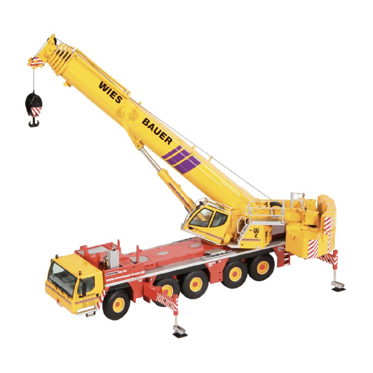 偉大な 1/50 NZG Wiesbauer crane クレーン車 Mobil 1250-5.1 LTM