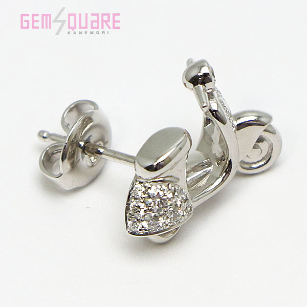 値下げ交渉可】MIKIMOTO ミキモト 片耳用 ダイヤモンドピアス D0.15