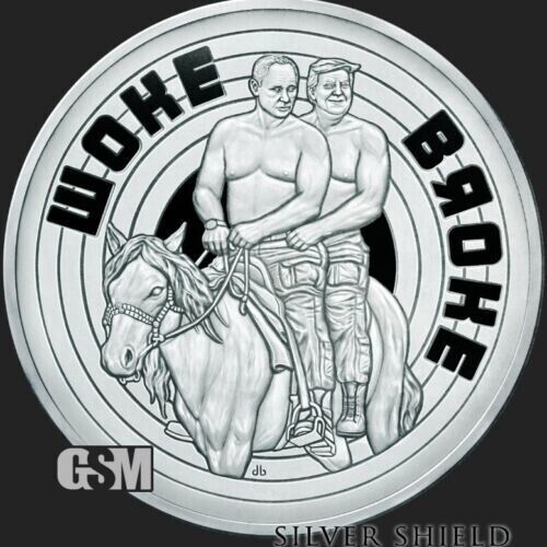 2023 1オンス プルーフ 銀貨 プチン トランプ銀貨 555枚発行!-
