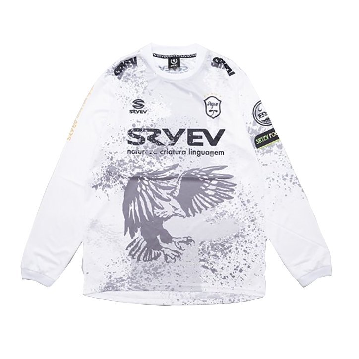 SRYEV (スライヴ) 長袖 プラクティスシャツ (XL) white | soccer futsal サッカー フットサル ホワイト 白 ドライ ロングスリーブ