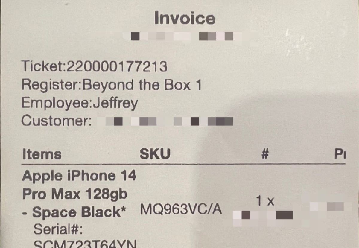 iPhone 14 Pro Max 128GB スペースブラック SIMフリー 海外版 グアム版