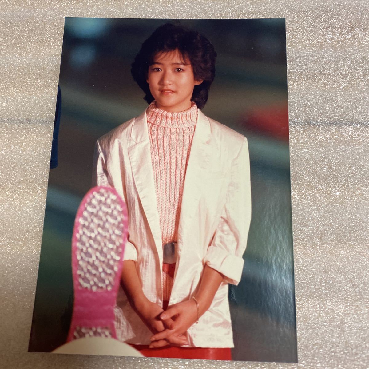 * Okada Yukiko life photograph E stamp size Fuji color 