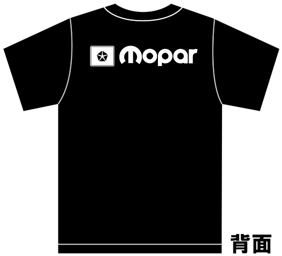 3XL モパー mopar ロゴ Tシャツ 黒 ビッグサイズ ダッジ クライスラー Hemi プリマス フューリー クライスラー チャレンジャー マグナム_画像3