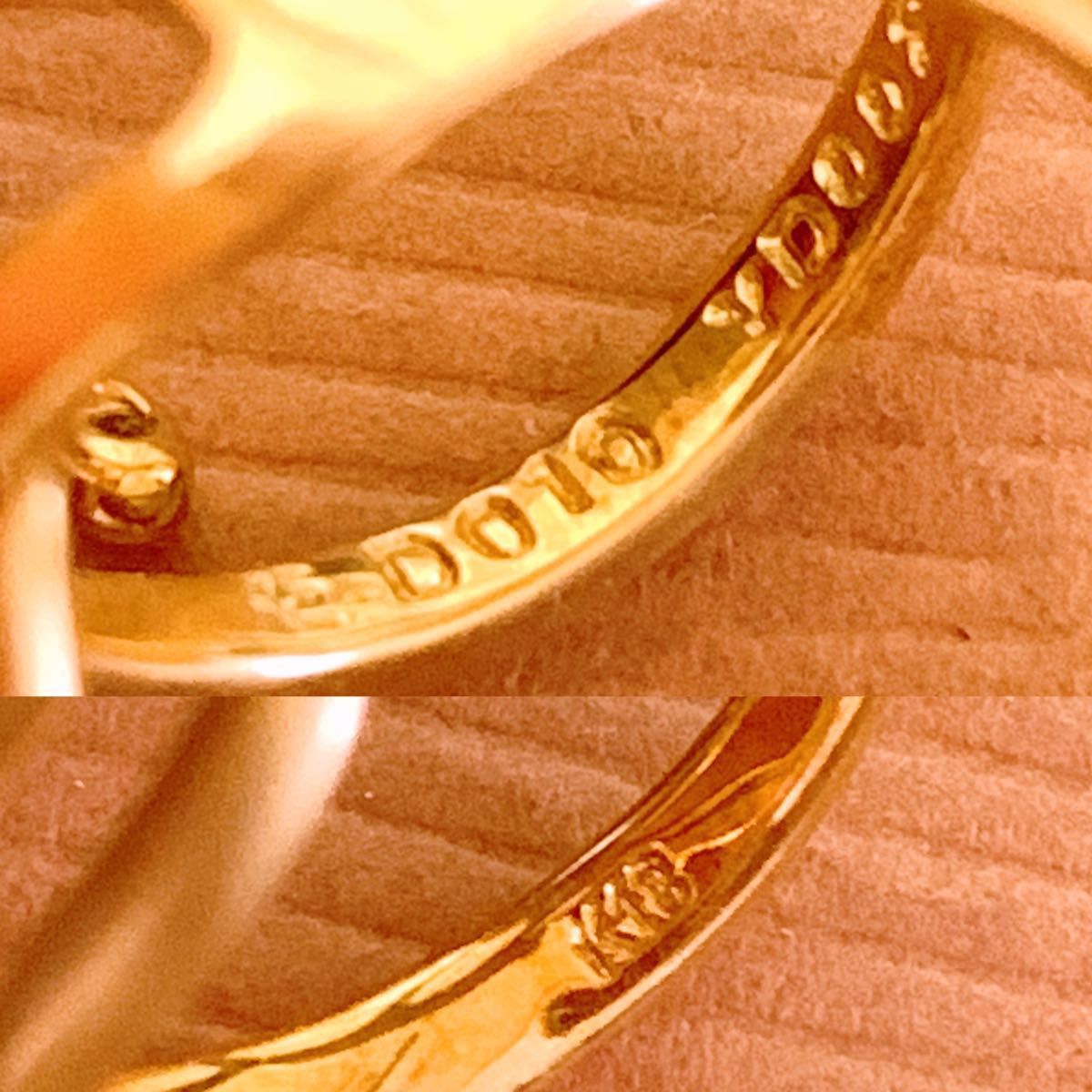 レア 豪華 KARATI カラッチ D0.12CT k18フラワーダイヤリング | www