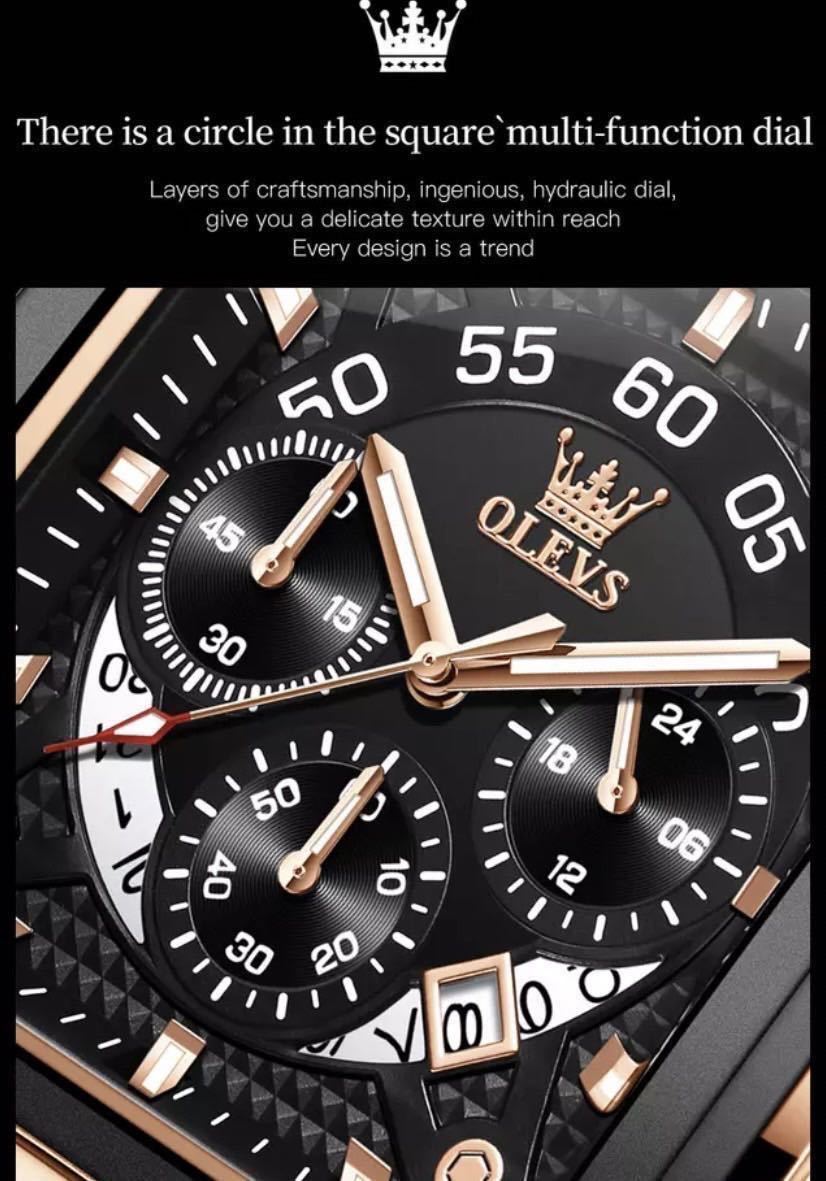 大谷翔平 176号記念セール メンズ腕時計 オマージュ 防水腕時計 クォーツ アナログ時計 クロノグラフ 本革ベルト1230 スーツ の画像6