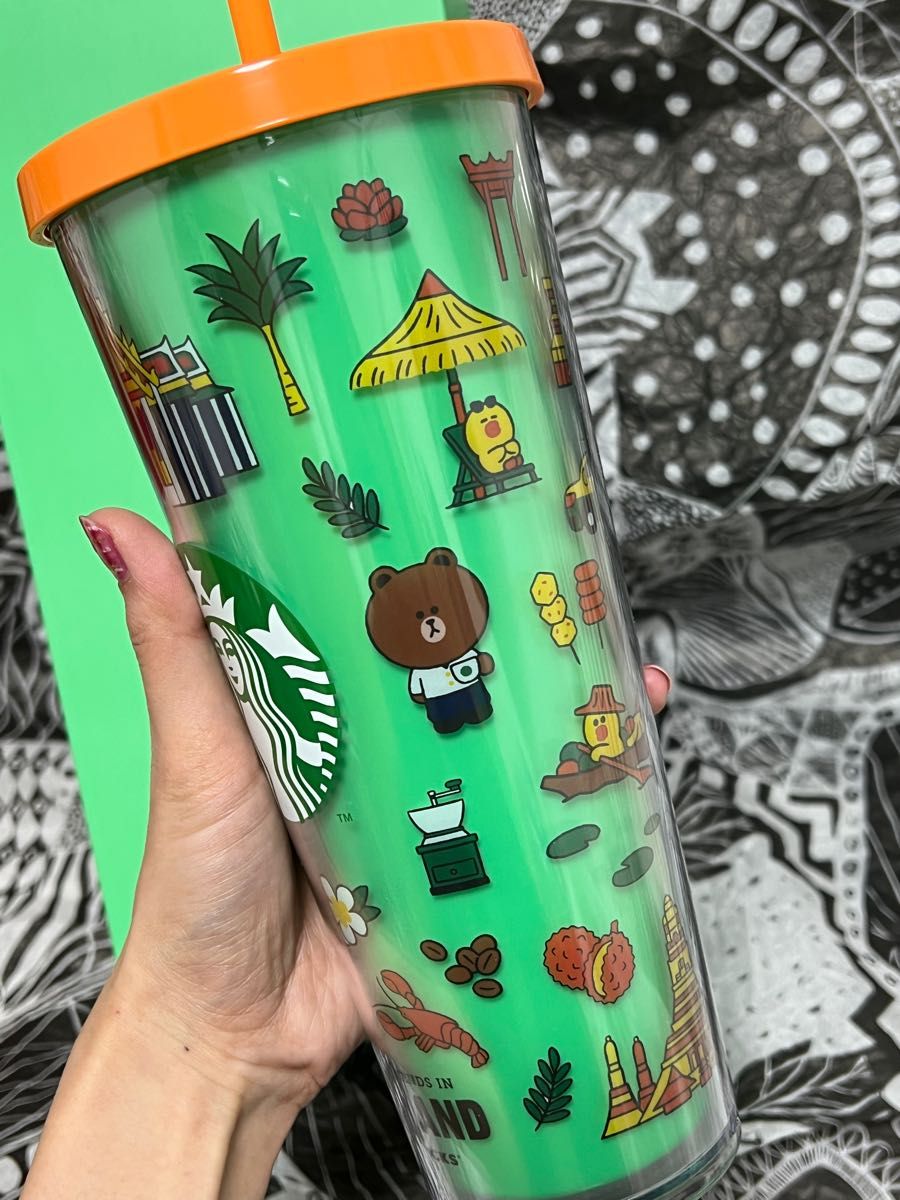 STARBUCKS 海外 限定 スターバックス ラインフレンズ コラボ ブラウン