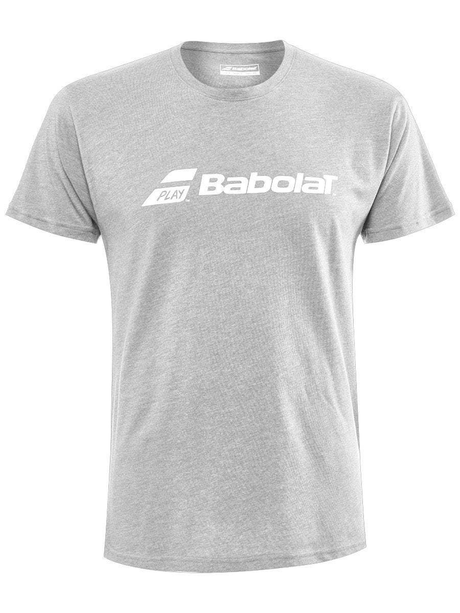 ■海外限定発売■BABOLAT（バボラ）Exercise Logo Tシャツ（US/EU：L）グレー_画像1