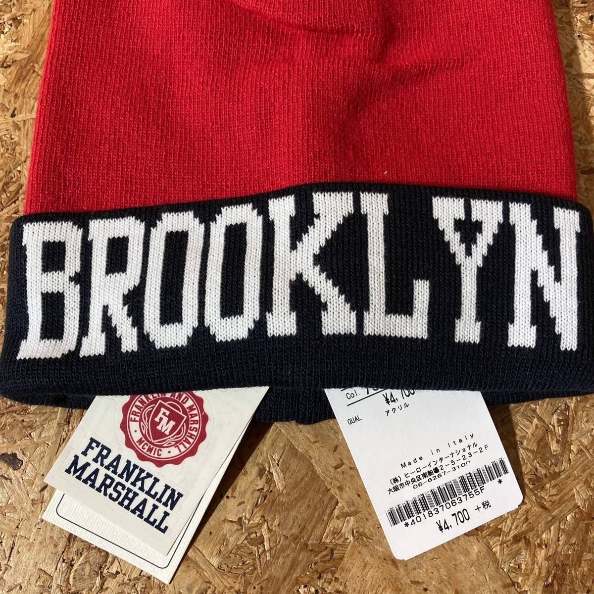 FRANKLIN & MARSHALL ニットキャップ ビーニー 帽子 フランクリン マーシャル BROOKLYN_画像3