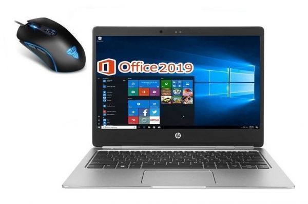 【サポート付き】HP ノートPC Folio G1 Webカメラ メモリ:8GB 新品SSD:128GB タッチパネル & 【最新版】ゲーミングマウス X9 usb有線_画像1