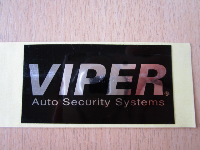 ★1149★VIPER　バイパー　セキュリティー　防犯・警告・注意　ステッカー　シール★訳有★_画像1