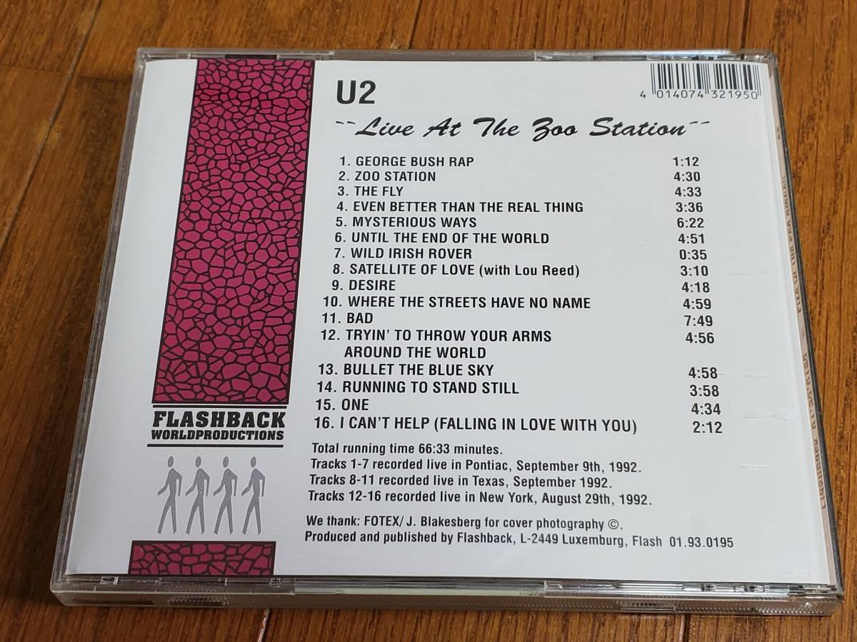 (CD) U2 / Live At The Zoo Station FLASHBACK_画像2