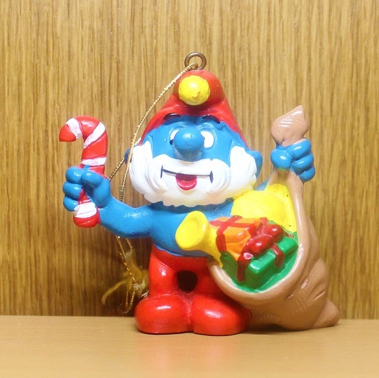 スマーフ　フィギュア　パパ　クリスマス　プレゼント　PVC　オーナメント　Smurf 　アメトイ　アメリカ　トイ_画像1