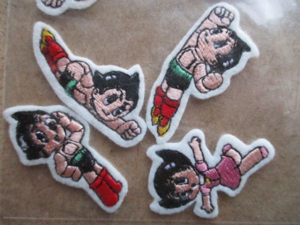 鉄腕アトムASTROBOY WAPPEN刺繍ワッペン/虫プロ手塚治虫ANIME漫画アストロボーイPATCHレトロTEZUKAパッチPRODUCTIONアップリケCOMIC S90