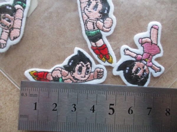 鉄腕アトムASTROBOY WAPPEN刺繍ワッペン/虫プロ手塚治虫ANIME漫画アストロボーイPATCHレトロTEZUKAパッチPRODUCTIONアップリケCOMIC S90