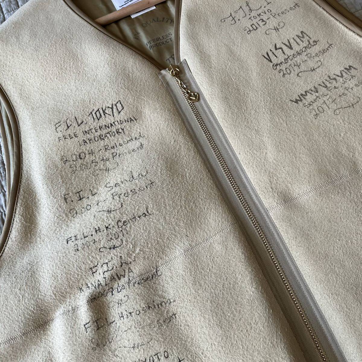 送料無料、最短当日発送 visvim TANA DEERSKIN DOWN VEST (N.D.) BE