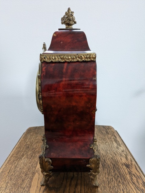 ☆【中古品】 1800年代後半 フランス製 アンティーク置時計 木製 ☆【中古品】 1800年代後半 フランス製 アンティーク置時計 木製