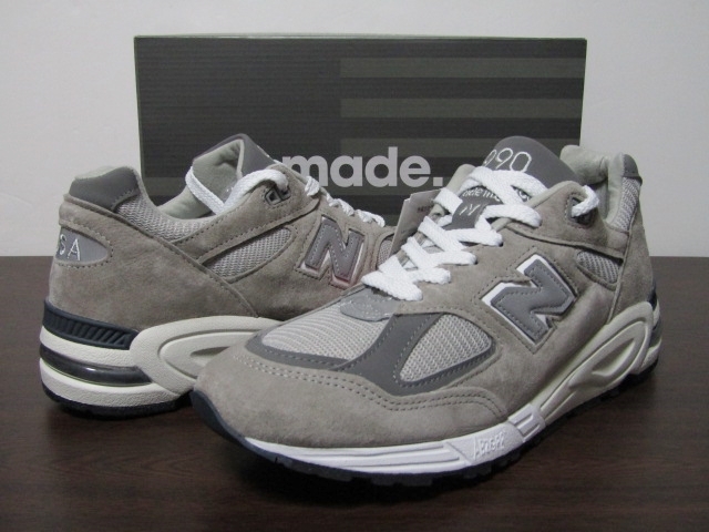 新品未使用 2021 USA製 NEW BALANCE M990GY2 GREY US9 ニューバランス グレー 限定 レア Made in USA 米国製 復刻
