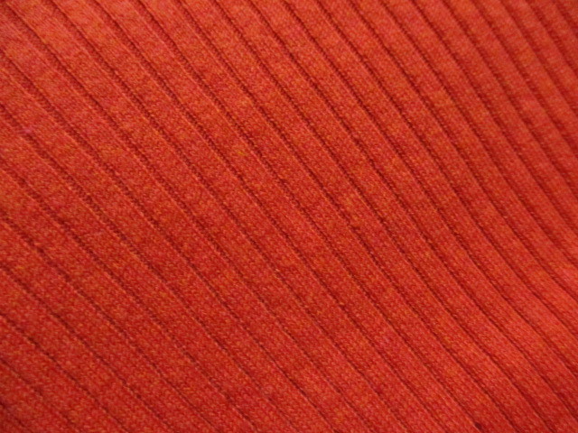  не использовался **John bull обычная цена 9000 иен la gran ребра вязаный свитер тонкий /. цвет / красный Johnbull S/M/FREE свободный размер женский длинный рукав новый товар ③