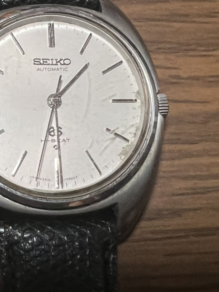 SEIKO グランドセイコー 56GS AT/自動巻 5641-7000 ハイビート ラウンド 白文字盤 メンズ腕時計 可動品 