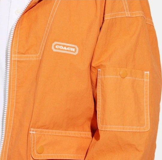 新品！COACH　ライトウェイト ウインドブレーカー マウンテンパーカー Hooded NYLON