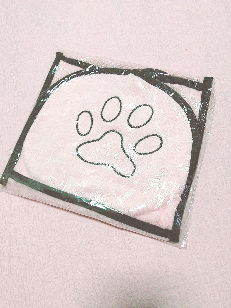 【新品】ペット用ドライタオル　マイクロファイバー　手袋タイプ　ピンク系　速乾☆吸収力抜群　犬猫