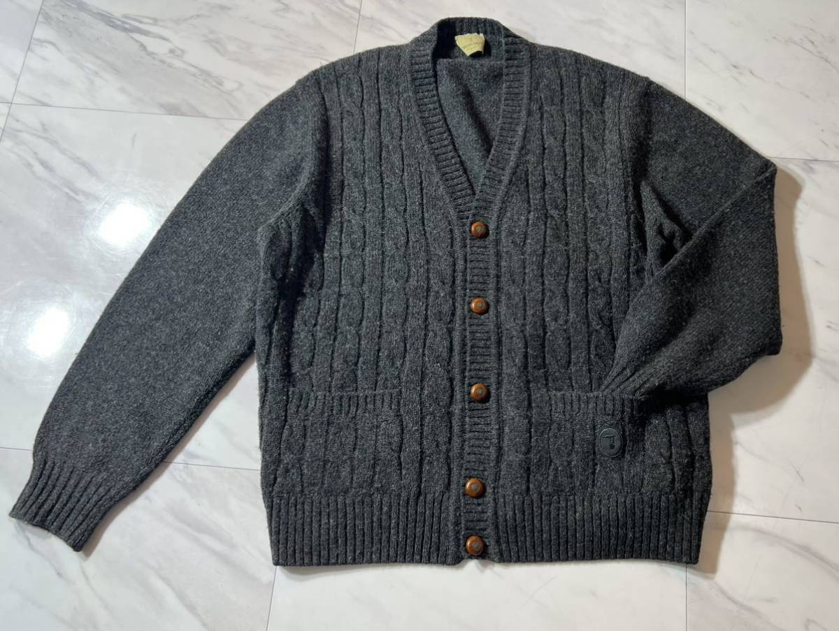 超 美品 希少 TRUSSARDI maglie 90s vintage ケーブル編み ニット