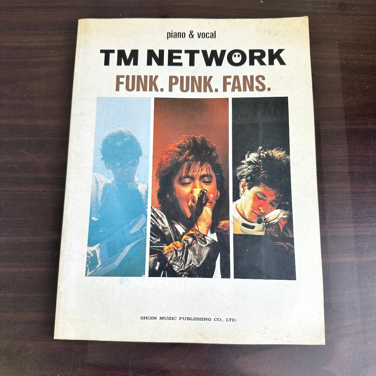 129 楽譜 バンドスコア piano&vocal TM NETWORK FUNK.PUNK.FANS. TMネットワーク 1988年発行_画像1