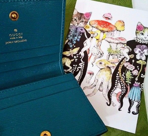 未使用品 日本限定 GUCCI × ヒグチユウコ コラボ ウォレット 折れ財布