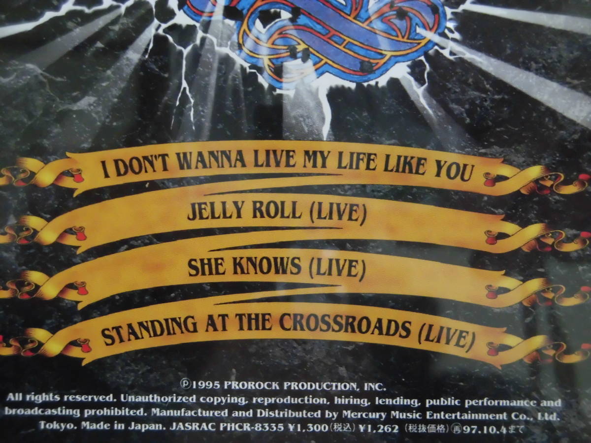 I don't wanna live my life like you / サイクス 1995 Sykes ジョン サイクス 日本盤 送料込 _画像3