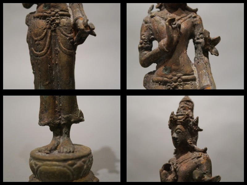 ◇銅造 渡金 菩薩 立像 1◇ 仏教美術誕生仏地蔵菩薩阿弥陀如来中国