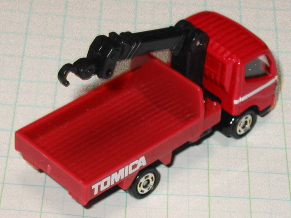 絶版品 トミカ 37 トミカ標識セット★日野デュトロ クレーン付 トラック HINO DUTRO TRUCK CRANE ベトナム製 TOMICA レッド 赤色  の画像4