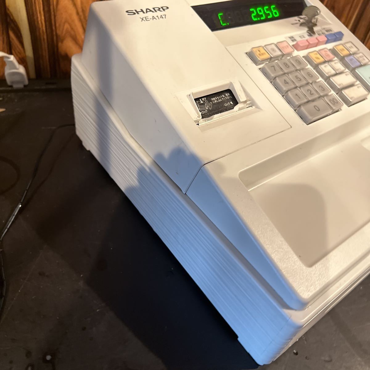 独特の上品 SHARP ② 電子レジスタ XE-A147-W シャープ レジスタ