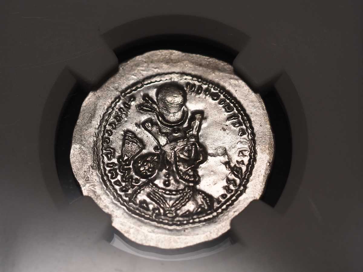 ポイント2倍 420-438年 イラン ササン朝 ドラクマ銀貨 古代コイン