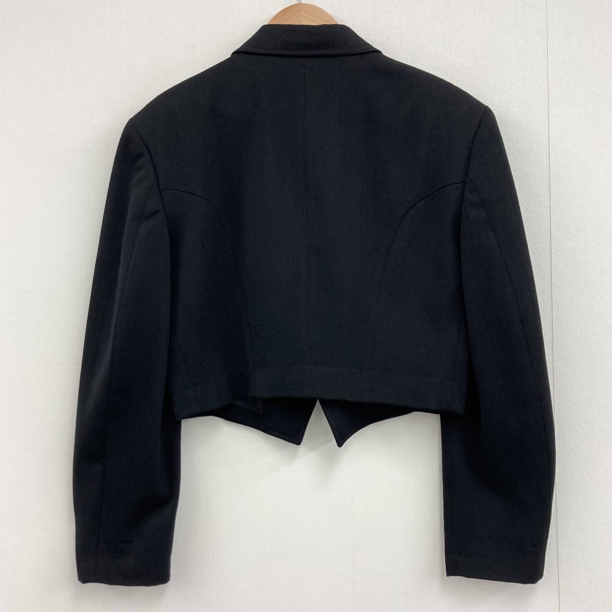 AD1989 tricot COMME des GARCONS короткий tailored jacket чёрный Toriko Comme des Garcons река . гарантия .80s VINTAGE archive 3010091