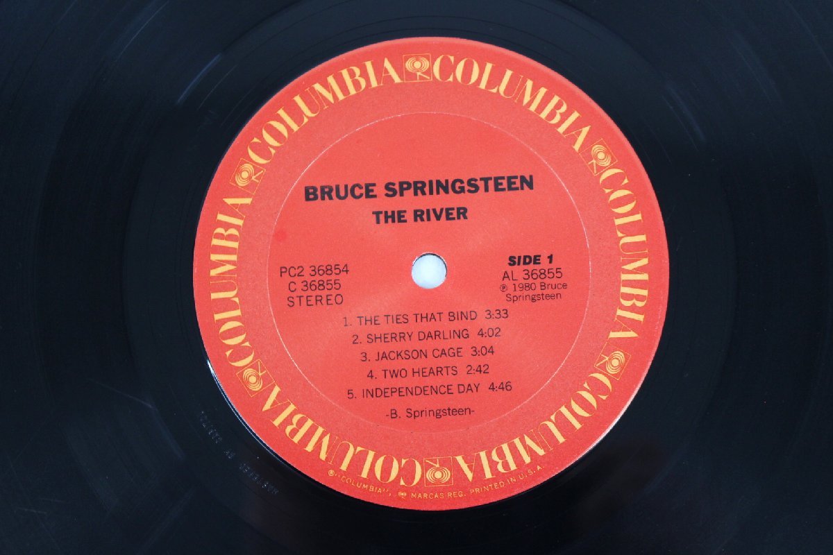 △現状品△ LP/レコード Bruce Springsteen「The River」 アナログ盤 PC2 36854/Columbia　ジャケット傷み (2744416)_画像6