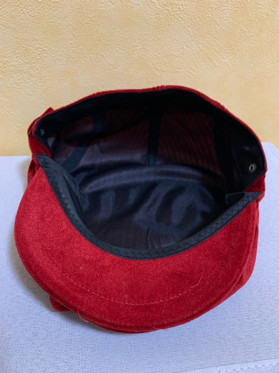 ベロア素材　ハンチング　 ベレー帽